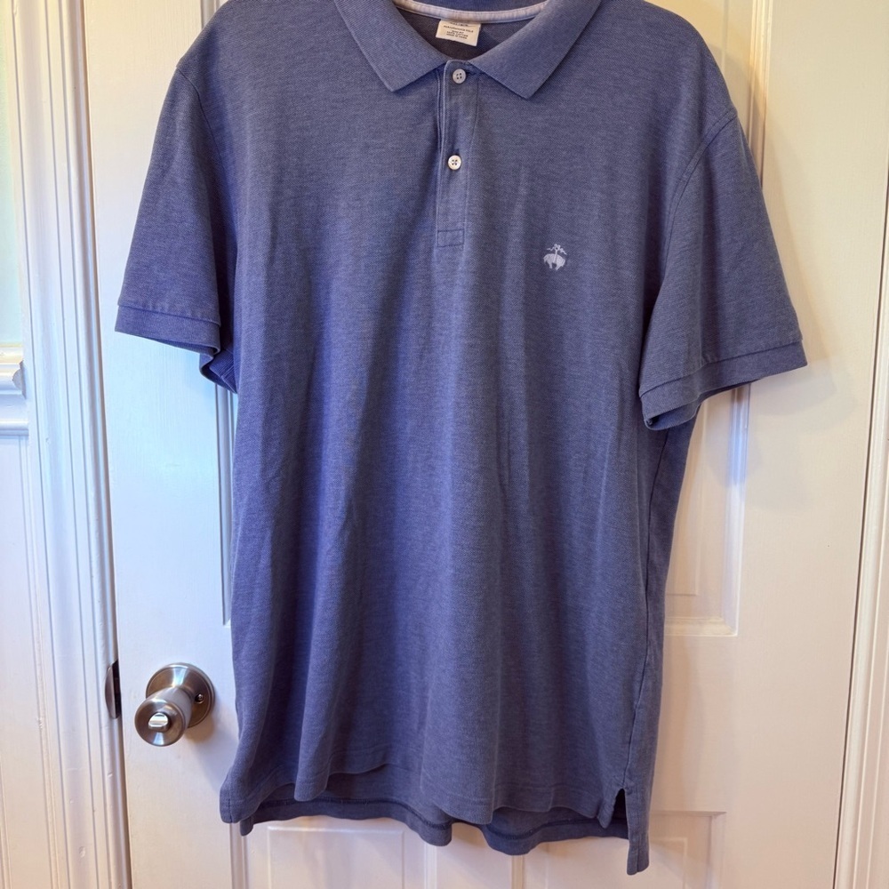 Brooks Brothers Blue Polo Shirt Classic Style